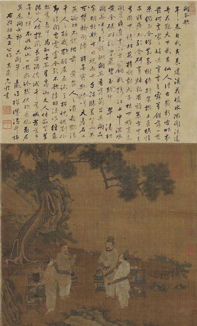 重拾“圍爐煮茶”文化，一起看看故宮藏畫里的“圍爐煮茶”[精制鋼圍爐茶桌](圖7)
